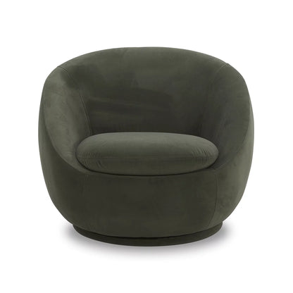 Mira Swivel Chair, Merlot Velvet