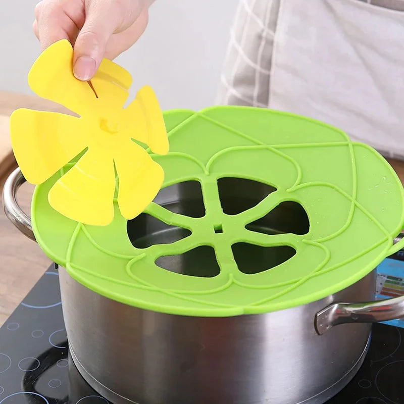 26CM Heat Resistant Silicone Pot Lid Multi-Purpose Kitchen Splash Guard Pot Lid Steamer Lid Cooking Tools Kitchen Cooker