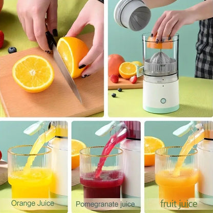 1PC Electric Juicer Orange Juice Juicer USB Rechargeable Citrus Lemon Juicer Wireless Fruit Blender Automatic Fresh Juicer