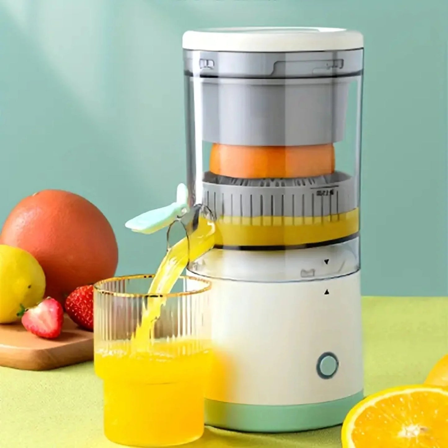 1PC Electric Juicer Orange Juice Juicer USB Rechargeable Citrus Lemon Juicer Wireless Fruit Blender Automatic Fresh Juicer