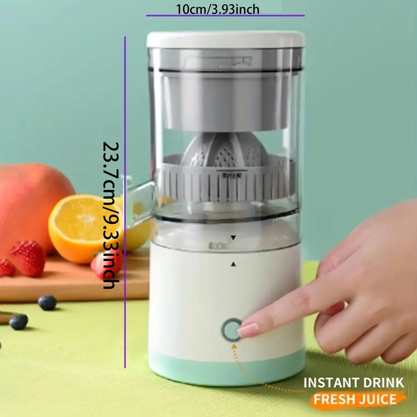 1PC Electric Juicer Orange Juice Juicer USB Rechargeable Citrus Lemon Juicer Wireless Fruit Blender Automatic Fresh Juicer