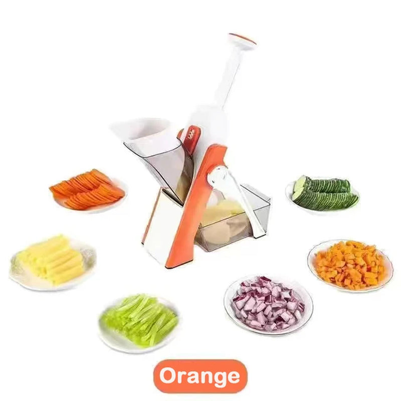 5 in 1 Manual Vegetable Cutter Multifunction Slicer Potatoes Slicer Chopper French Fries Shredders Maker Peelers Kitchen Gadgets